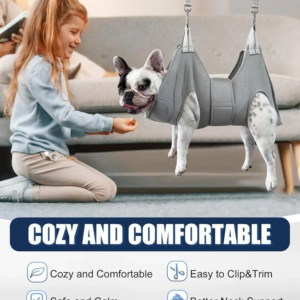 Dog Grooming Hammock Hanging Harness for Nail Trimming